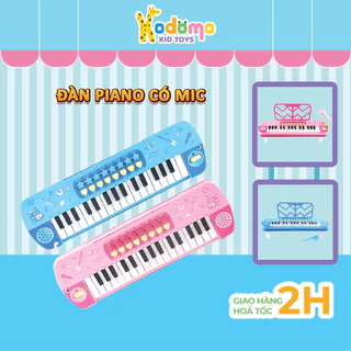 Đàn Piano Cho Bé, Đồ Chơi Đàn Piano 32 Phím Có Đèn Nhạc Kèm Micro Chuẩn Âm - Kodomo