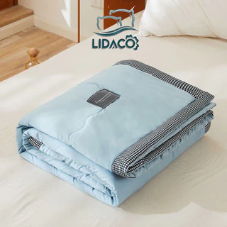 Chăn Hè Cotton Đũi Chần Bông LIDACO Khổ Rộng 2mx2m3, Đủ Màu