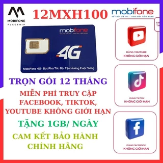 Sim mobi 4G miễn phí 1 năm mua một lần xài nguyên năm sim sử dụng trên toàn quốc