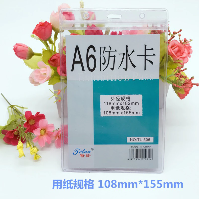 [GIÁ SỈ] Bao đựng bảng tên plastic trong suốt có zip chống nước, kẹp thẻ đeo nhân viên hoc sinh hàng chính hãng cao cấp