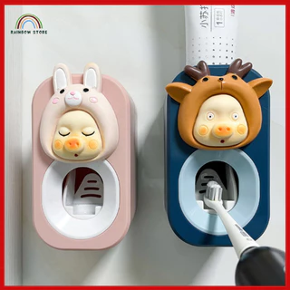 Dụng Cụ Ép Kem Đánh Răng Tự Động Treo Tường Ngộ Nghĩnh (RAINBOW STORE_Quà Tặng Phụ Kiện)