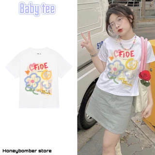 [Mã FADEP0706 giảm đến 30k đơn từ 99k] Áo Nữ Baby Tee FIDE [FREESHIP]🌸 Áo Thun Nữ cotton phong cách cá tính 🌸