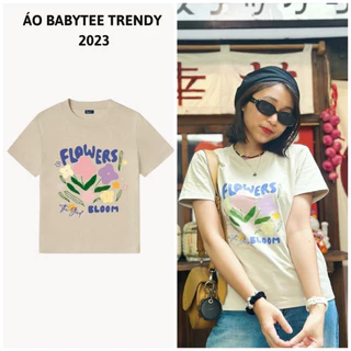 Áo Nữ Baby Tee FLOWERS [FREESHIP]🌸Áo Thun Babytee Nữ cotton🌸