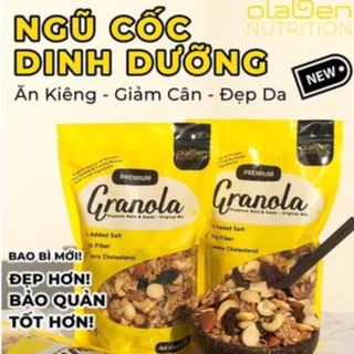 Olaben Nutrition combo 3 túi granola 500g- Hạt ngũ cốc dinh dưỡng ăn kiêng, giảm cân tự nhiên