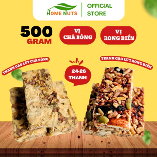 Thanh Gạo Vị Chà Bông, Vị Rong Biển Mix Hạt Dinh Dưỡng  Hàng Loại 1, Đồ Ăn Vặt Healthy Giảm Cân 500gram HN02