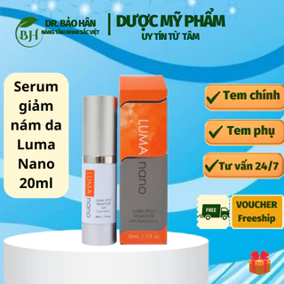 HÀNG CHÍNH HÃNG Serum giảm nám da Luma Nano Dark Sport Remover with Gold Nano 20ml