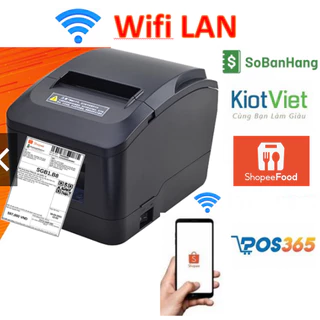 Máy in WIFI Xprinter in BILL hóa đơn, in MÃ VẬN CHUYỂN SÀN TMĐT