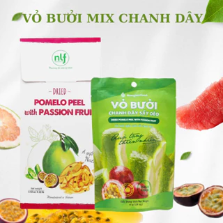 Vỏ bưởi chanh dây sấy dẻo Nông Lâm Food trái cây sấy dẻo chuẩn xuất khẩu Châu Âu hộp 100g.