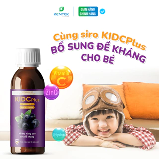 Siro Kid C Plus bổ sung vitamin C & kẽm tăng đề kháng dành cho trẻ em (Chai 100ml)