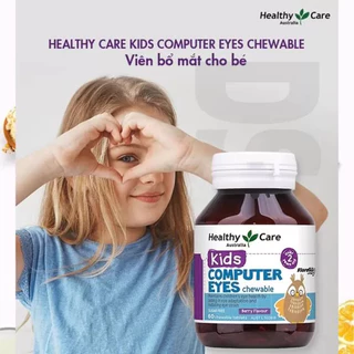 Viên bổ mắt Healthy Care Kids Computer Eyes bổ sung dưỡng chất bảo vệ mắt cho bé 60 viên Quatangme1