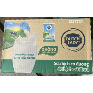 SỮA BỊCH CGHL 180ML- CÓ ĐƯỜNG (48 bịch