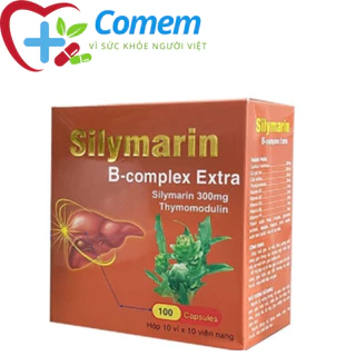 Bổ gan Silymarin B-complex Extra giải độc gan, hạ men gan - Hộp 100 viên