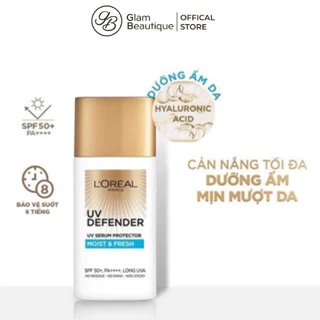 Kem chống nắng L'Oreal UV Defender Invisible Fluid/ Moist Fresh SPF50+ PA+ 50ml Glam Beautique