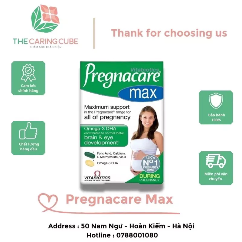 Vitamin cho bà bầu Pregnacare Max (POST CŨ 600 LƯỢT MUA BỊ XOÁ)