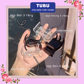 (1 chiếc) kẹp tóc càng cua 3 răng, 5 răng Hàn Quốc dễ thương | Tubu