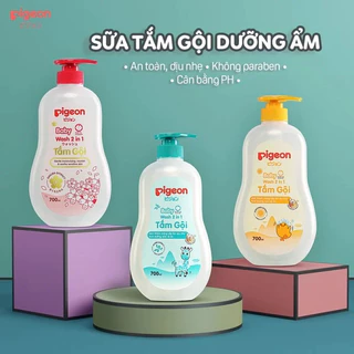 Sữa tắm gội pigeon 200ml/700ml Hoa hướng Dương/ Jojoba/sakura/ HSD sx 2024