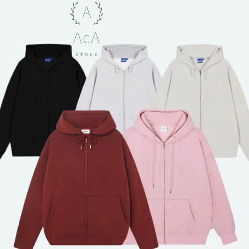 Áo Khoác Áo hoodie ZIP Trơn Basic Có Khóa Kéo Zip Nam Nữ CAO CẤP chính hãng ,i hình chuẩn form,hàng siêu đẹp ACA_store