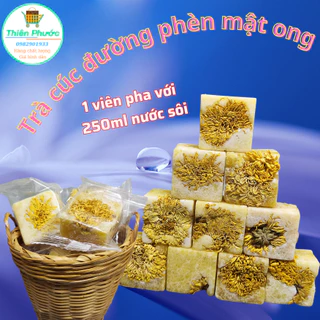 Trà hoa cúc đường phèn mật ong - gói 200g (cỡ 10 viên)