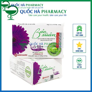 Bảo Xuân tuổi 50+ giúp cân bằng nội tiết tố nữ hộp 30 viên - Quốc Hà Pharmacy