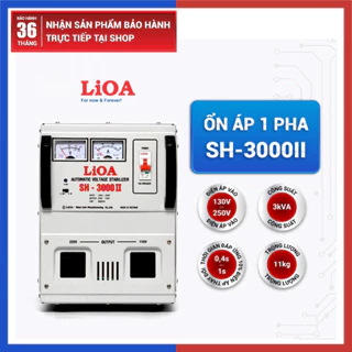 [CHÍNH HÃNG] Ổn Áp LiOA 3KVA 1 Pha Chính Hãng Nhật Linh 3KW 3000VA 3000W Dây Đồng Thế Hệ Mới - An Toàn, Tiết Kiệm Điện