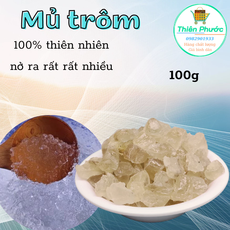 Mủ trôm nấu nước uống thanh mát cơ thể 100g