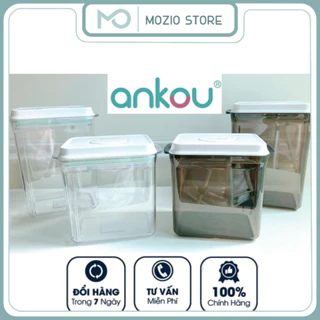 Hộp đựng sữa bột ANKOU chống ẩm trữ sữa cho bé hút chân không hiệu quả Mozio