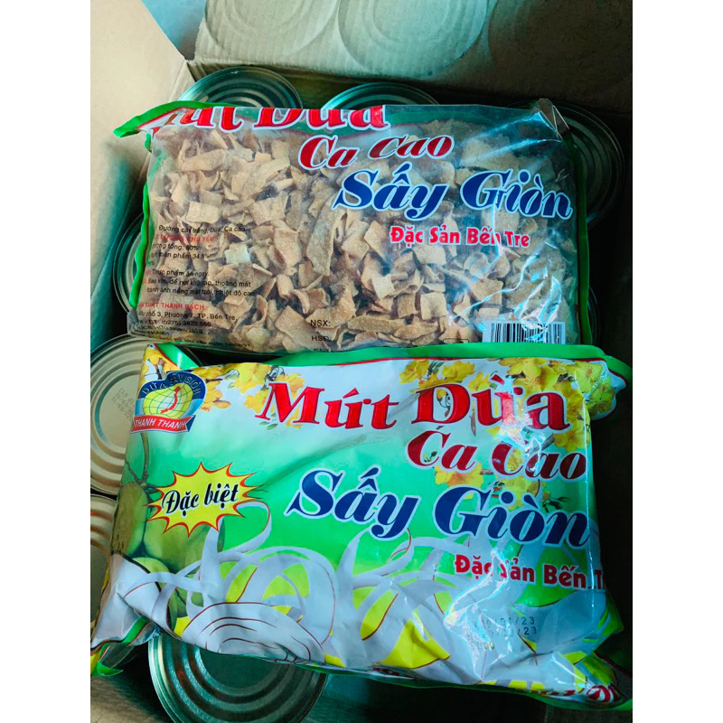 Mứt dừa sấy giòn Thanh Thanh ( đặc sản Bến Tre )1gói 500g