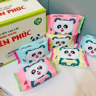 Giấy ướt 120 tờ gấu trúc Panda Thiên Phúc Misyhome dùng được cho em bé không mùi