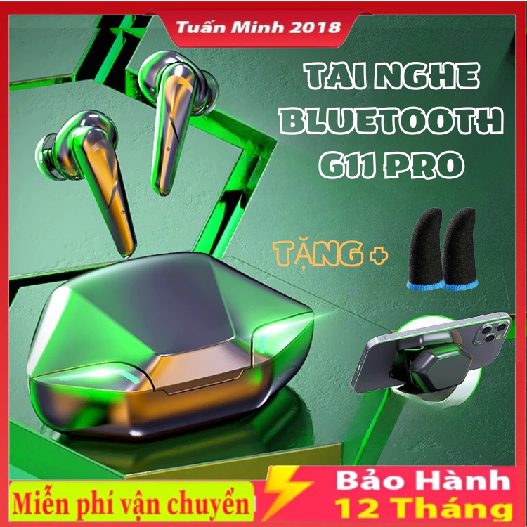 Tai nghe không dây G11 Âm Thanh HIFI Sống Động Chất Lượng Cao , Bảo Hành 12 Tháng