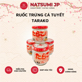 Ruốc Trứng Cá Tuyết Tarako Flakes Nhật 50g Date xa 2024 nội địa cho bé ăn dặm