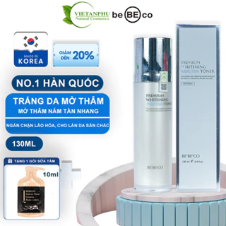 Nước hoa hồng dưỡng trắng da se khít lỗ chân lông không nhờn rít bóng dầu cho mọi loại da BEBECOARBUTIN TONER130m