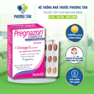 Pregnazon Complete Omega 3 - Bổ sung vitamin và khoáng chất, tăng cường sức khỏe cho phụ nữ có thai - NT Phương Tâm