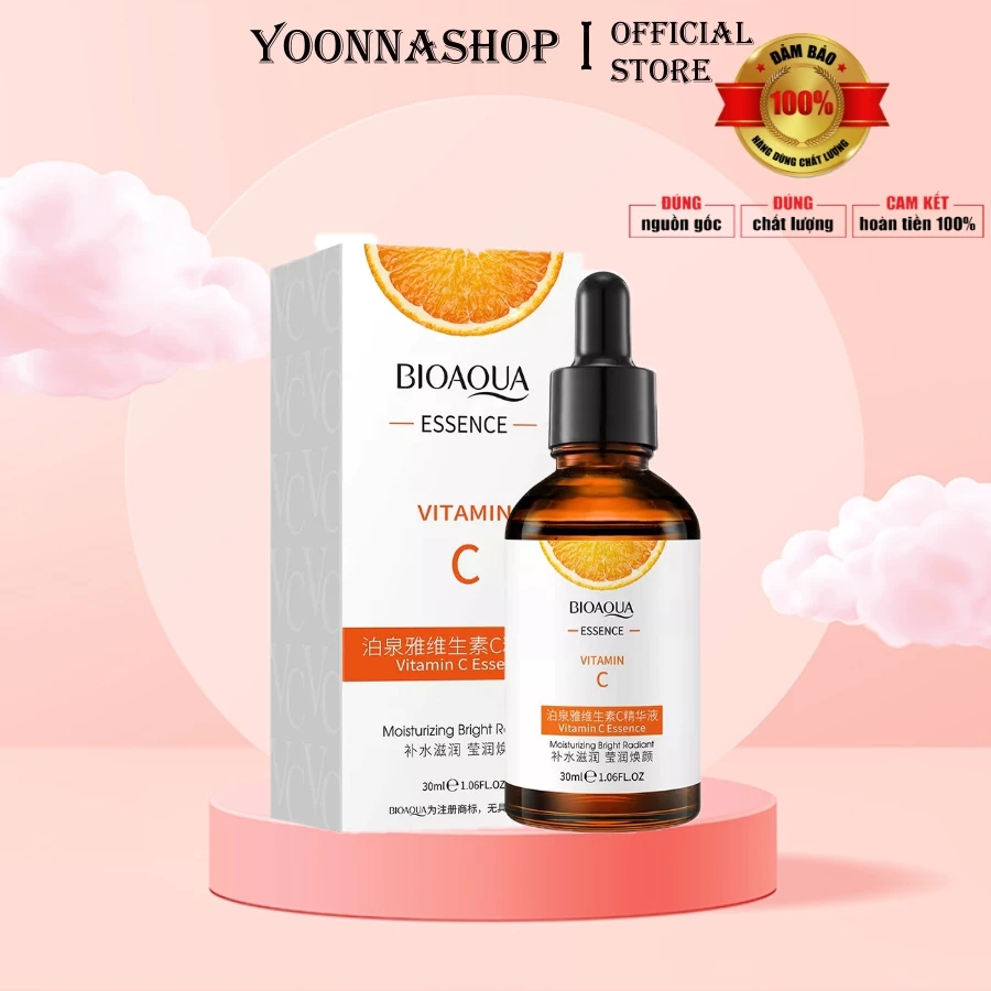 Serum Tinh Chất Vitamin C BIOAQUA 30ml Sáng Da Và Giảm Thâm Nám, Da Căng Mướt A214 C