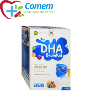 Cốm DHA BRAINKID tốt cho não bộ và Thị lực của bé - hộp 20 gói