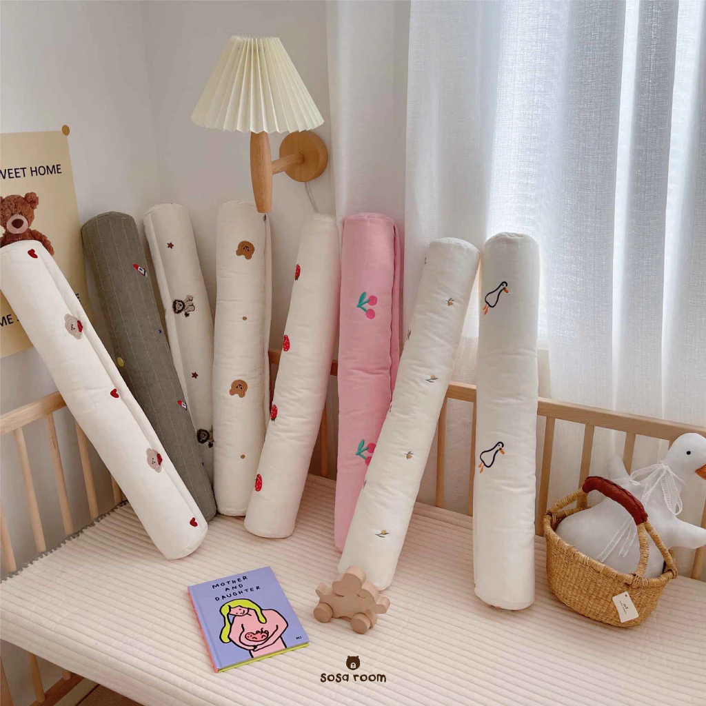 [10 mẫu] Gối ôm size nhỏ cho bé 60cm, kèm ruột bông