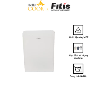 Thùng Rác Fitis Mono Chữ Nhật - Trắng 20L - SMM1-901