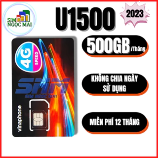 Sim 4G Vinaphone VD149 , 12D159V - D500 - 12BIG50Y - U1500 - Miễn Phí 500Gb - Trọn Gói 12 Tháng - Sim Ngọc Mai