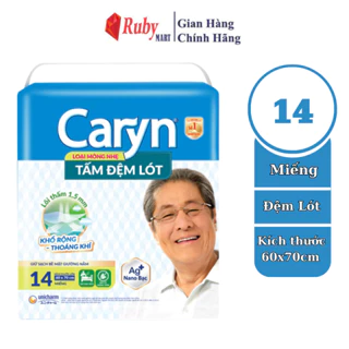 Tấm đệm lót Caryn mỏng nhẹ 14 miếng 60 x70cm,lót caryn Giúp thoải mái xoay trở chống trào lưng cho người già mẹ sau sinh