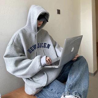 Áo hoodie nam có mũ 2 lớp form rộng in BEWJKEN, áo khoác hoodie thời trang Ulzzang Hàn Quốc mặc đi chơi đi học mua đông