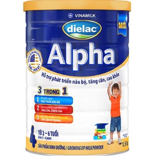 Sữa bột Dielac Alpha 4 _ 1,5kg HSD 2025