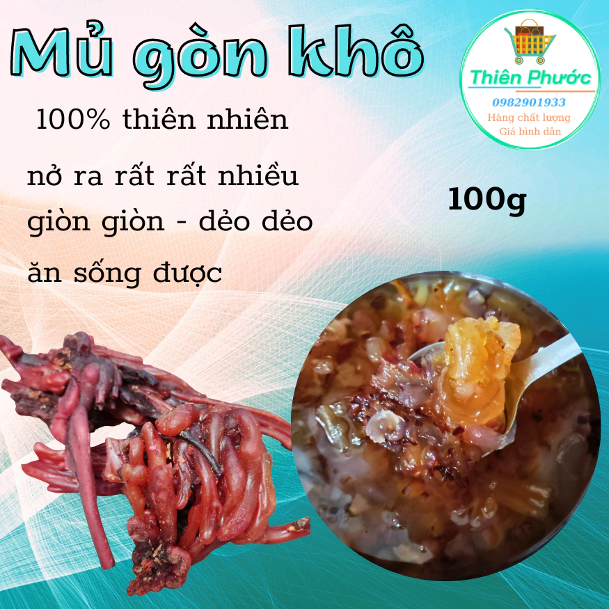 mủ gòn khô dùng cho món chè hạt é sương sa, sâm bổ lượng -100g