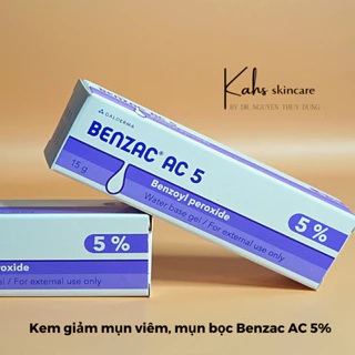 Gel bôi giảm mụn viêm, mụn mủ Benzac AC