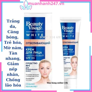 Kem face Beauty Visage White, Kem dưỡng trắng da mờ nám tàn nhang cấp ẩm, giảm nếp nhăn chống lão hóa da hiệu quả