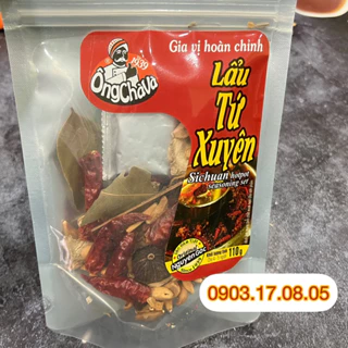 Set gia vị LẨU TỨ XUYÊN Ông Chà Và (110gr)