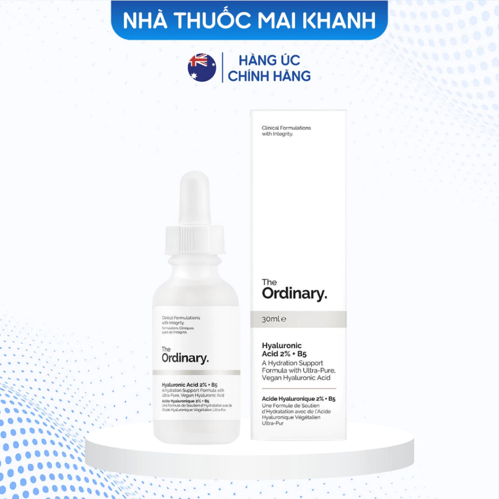 [Bill hãng] Tinh chất Cấp ẩm hồi phục da The Ordinary Hyaluronic Acid 2% + B5 30ml