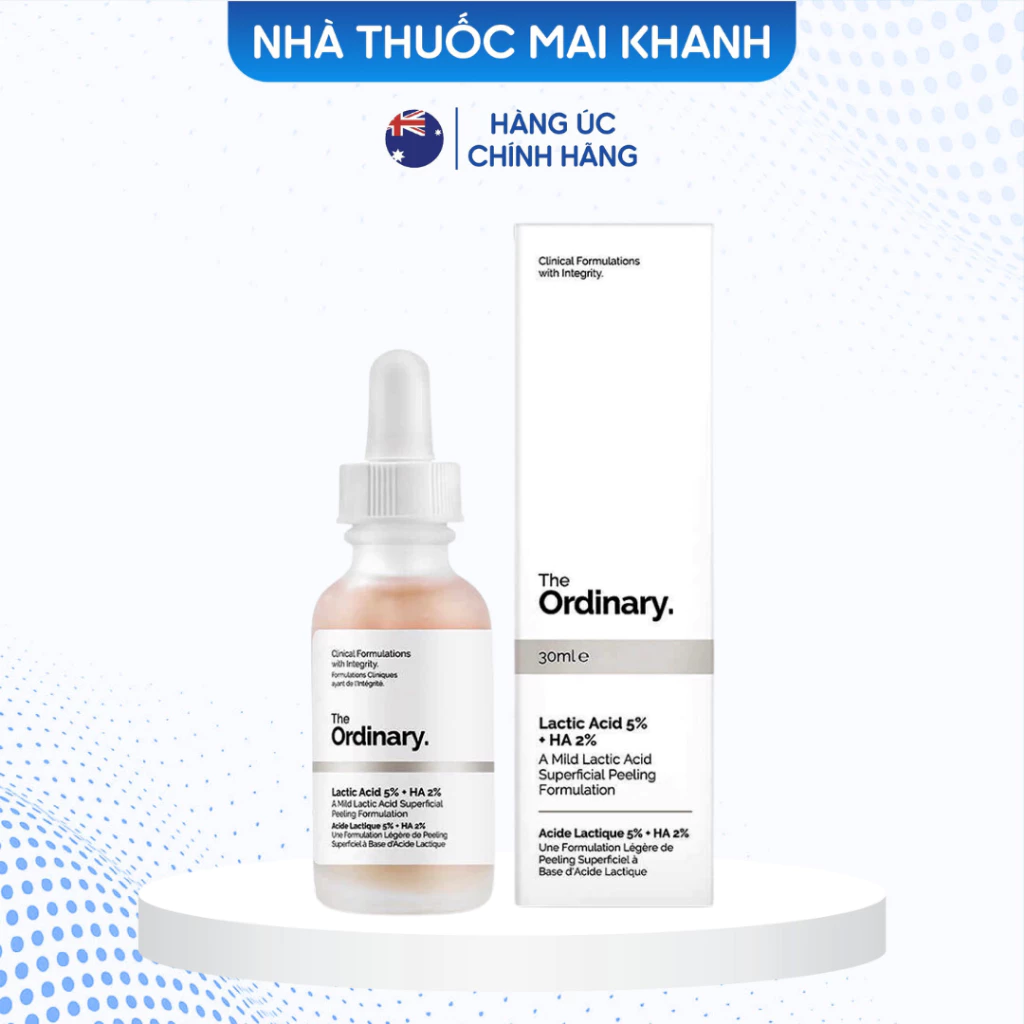 Serum Sáng da giảm thâm The Ordinary Lactic Acid 5% / 10% + HA