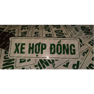 Decal phản quang tem dán (XE HỢP ĐỒNG)