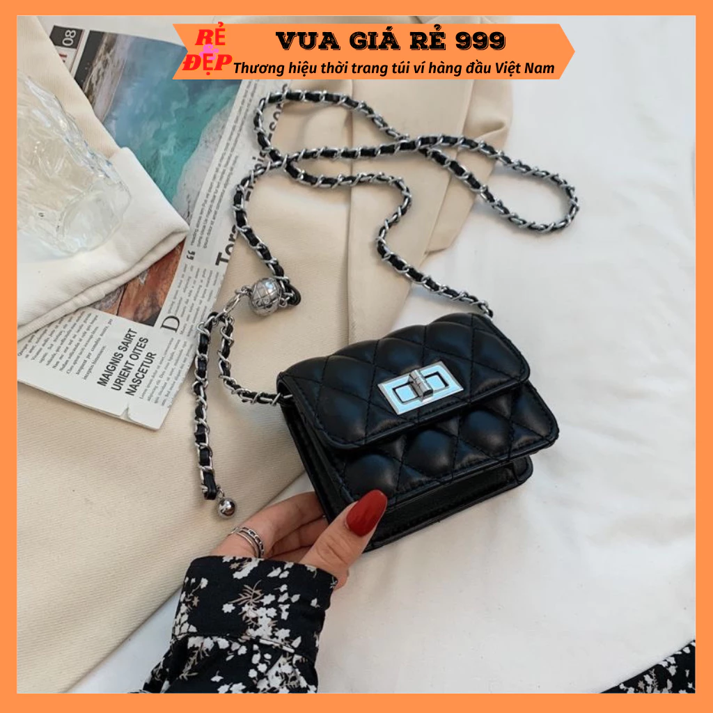 Túi xách đeo chéo mini nữ đẹp thời trang hàn quốc size 16cm (vừa điện thoại) DC59