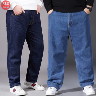 Quần Bò Nam Ống Suông Trung Niên Cotton Quần Jean Nam Big Size Form Rộng Đứng mặc Được Nhiều Lứa Tuổi