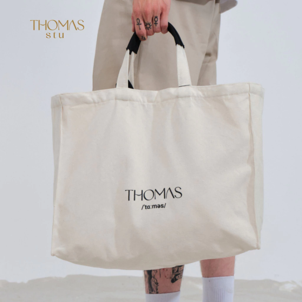 Thomas tote bag vải Canvas cao cấp chính hãng Thomas Stu TB01